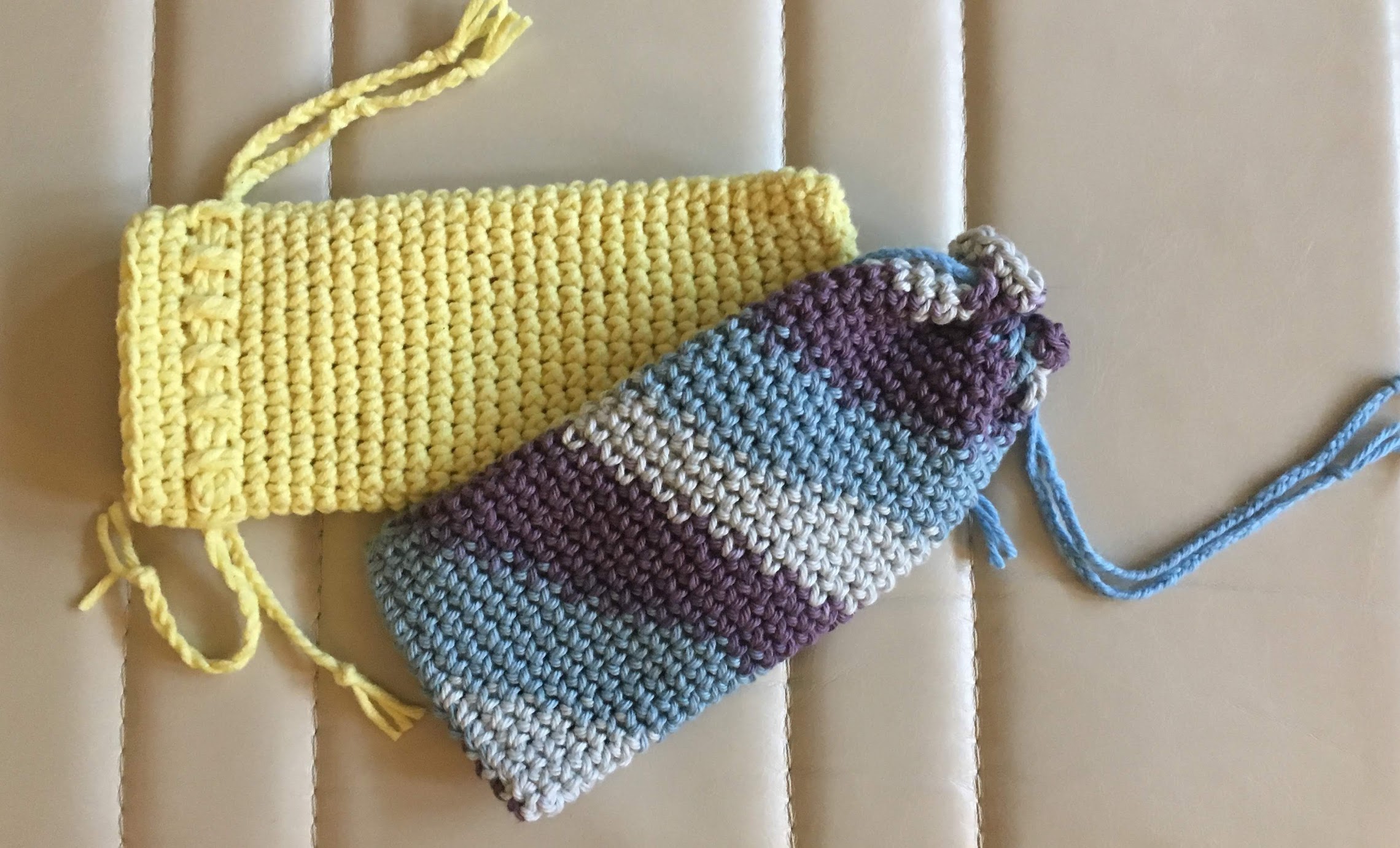 Easy Crochet Glasses Case - Free Pattern & Tutorial - Blue Star Crochet