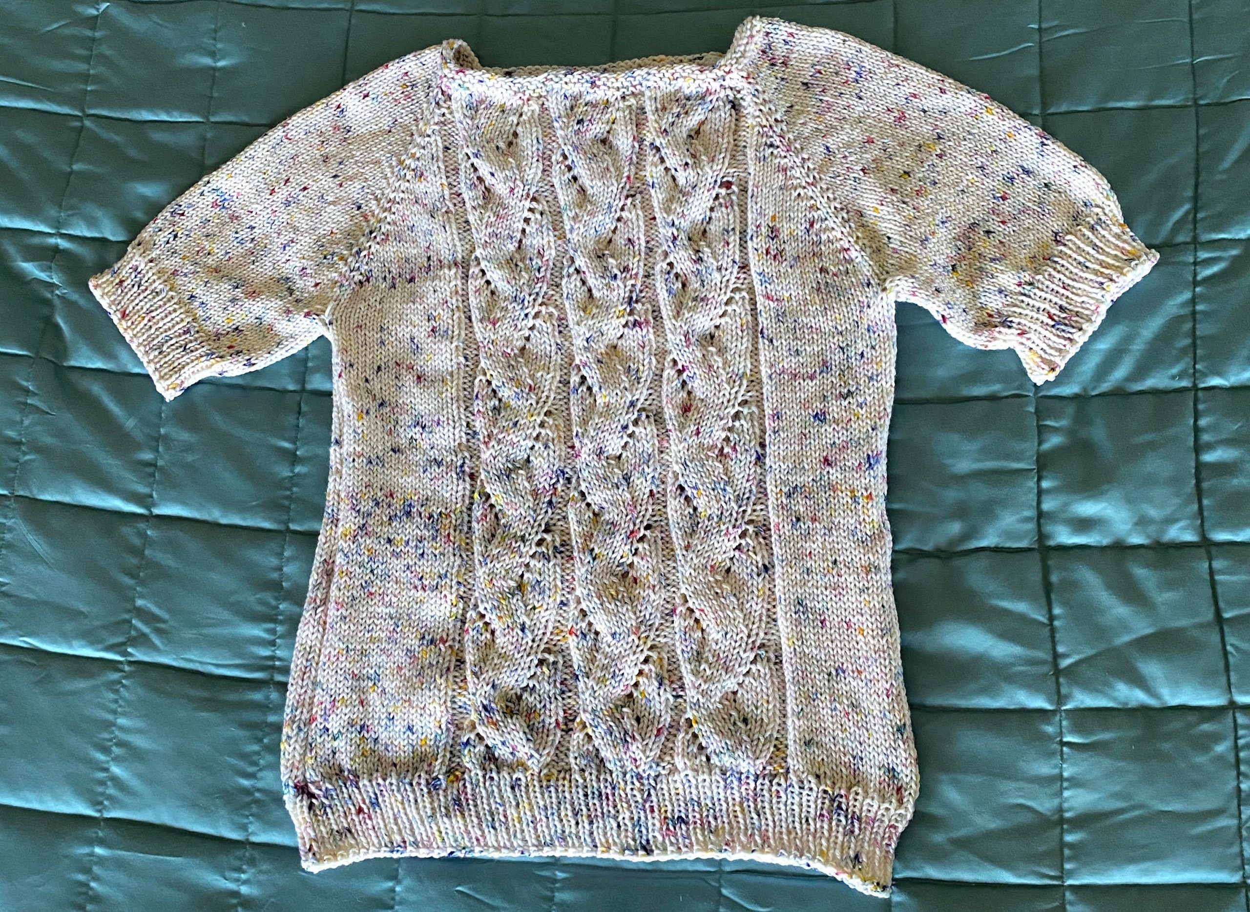 Completed Springtime Flax Sweater